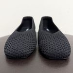 Vivaia Black Margot Open Knit Square Toe V Cut Opening Slip On Flats 40.5 9 9.5 Photo 3