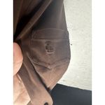 Lauren Ralph Lauren Women' Size Large 100% Cotton Long Sleeve Solid Brown Blouse Photo 5