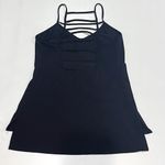 NUX Soulcycle M Ladder Tank Top Strappy Sleeveless Stretch Workout Top Gym Cami Black Size M Photo 3