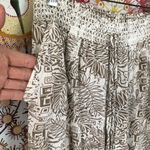 Cali 1850 SMALL NEW  Women's Beige Palm Leaf Linen Blend Pant Photo 8