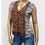 Casual Studio Vintage 90's Y2K Women's Mixed Animal Print Tank Top Vest Size L Black Size L Photo 2