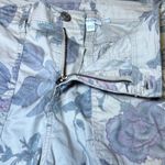 Chico's  Floral Print Cropped Pants Womens 4R Botanical Casual Everyday Boho Photo 7