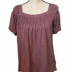 Anthropologie NWT  lavender S short sleeve blouse. Photo 0
