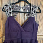 Blondie Nites  | Formal Homecoming Prom Dress in Purple w Gold Sequin | size‎ 13 Photo 3