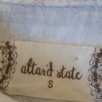 Altar'd State  HEATHERED GRAY PLAID LIGHTWEIGHT FLANNEL ROLL TAB SLEEVES  SMALL Photo 9