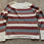 Pink Rose Cute Stripe Sweater Photo 1