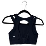 Lululemon  Black Sports Bra with Geometric Cutouts Photo 2