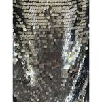 Mac Duggal  Black Sequined Bodycon Short Sleeve Mini Dress Size 6 Photo 3