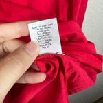 J. Crew Women's Tissue Cotton Turtleneck Red XL Spandex Lightweight Holiday NEW Photo 3