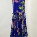 Johnny Was $490 NWOT  Biya Mazzini Sheer Mesh Tiered Dress Embroidered Beaded XS Photo 12