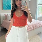 Orange knit Amazon top Photo 0