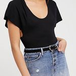Free People Denim A-Line Mini Skirt Photo 0