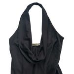 Vintage Y2K Handkerchief Asymmetrical Hem Betsey & Adam Size 8 halter neck Black Photo 2