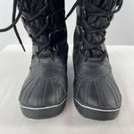 Khombu  Lace Up Faux Fur Snow Boots‎ in Black Size 6.5 Photo 2