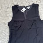 J.Crew  Factory Dress Split-neck Suiting Above The Knee Black 10 NWT New Photo 1