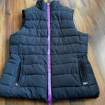 Banana Republic  Puffer Vest Fuzzy Lined Thick Size Medium Black Photo 8