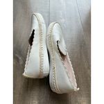 Kate Spade New York Loren White Leather Scalloped Slip On Espadrille Shoes SZ 9 Photo 6