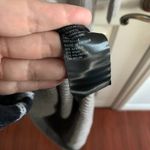 Uniqlo Merino Wool Blend Fitted V-Neck Long-Sleeve Dress in Gray Photo 10