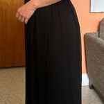 Strapless sequin top floor length gown Blue Size 2 Photo 1