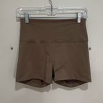 Reformation  Ecostretch High Rise Bike Shorts Brown Medium Photo 1