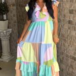 CROSBY by Mollie Burch Color block Midi Dress Photo 0