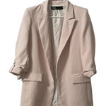 ZARA  Light Pink Open Front Blazer(Size Medium) Photo 0