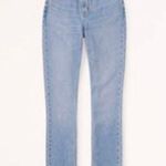 Abercrombie & Fitch Ultra High Rise 90s Slim Straight Jean with Criss-Cross Waistband Photo 8