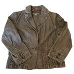 Banana Republic  Women's faded Black Denim Blazer Jacket‎ - Casual Career Photo 2