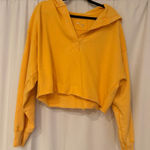 Aerie  orange cropped sweatshirt with matching sports bra  Photo 0