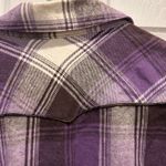 NWT Womens Mossimo Supply Co Purple Plaid Flannel‎ Western Shirt Size L Size L Photo 6