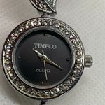 Time100 women’s dress wrist watch silver tone 23mm round quartz analog running Photo 2