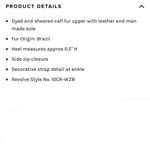 Derek Lam 10 Crosby  leather / hair calf ankle boot Photo 1