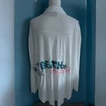 Judith March  Beach Cowgirl White Sequined Button Down Shirt Top Size Large Photo 1