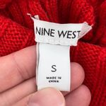 Nine West Turtleneck Sweater Ribbed Knit Long Sleeve Cuff Detail Red Women S Photo 4