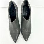 Alice + Olivia Alice + Oliva Dex Leather Ankle Boot Size 6 EU 36 Gray Stiletto Heel Photo 5