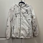 New Balance White Tie Dye Oversized Windbreaker Jacket Size XL Photo 0