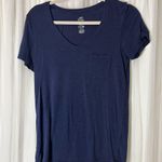 Aerie  Deep Blue V-Neck Short Sleeve Tee Photo 0