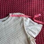 ZARA White Knit Vest Layered Tee Top S Photo 10
