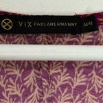 VIX Paula Hermanny Luri Plum Liz Mini Short Jumper Coverup Size Medium Purple Photo 11