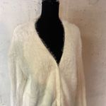 #100 BOUTIQUE Faux Mink Loose Fit Cardigan White Size L Photo 5
