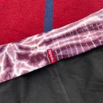 Hard Tail Forever Roll Down Y2K Flare tie dye purple Yoga Pants black stretchy Photo 4