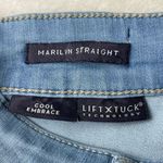 NYDJ Marilyn Straight Crop Jeans Womens 6 Blue Cool Embrace Lift Tuck Mid Rise Photo 3