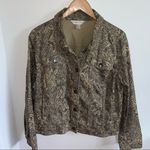 Christopher & Banks  pattern button up jacket Photo 9