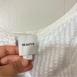 Maeve Anthropologie White  Puff-Sleeve Sweetheart Top Size L NWT (READ) Photo 3