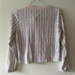 Roller Rabbit Heart Vine Nessa Cardigan in Rose Pink Size Medium Pima Cotton Photo 10
