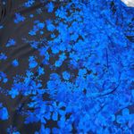 CHAPS  Ruched Long Sleeve Sheath Dress Womens XL Blue Black Floral Party Dressy Photo 11