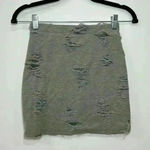 Blue Blush Distressed mini skirt Photo 1