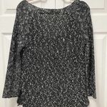 Helmut Lang sz PS Caged Boucle Linen Sweater Black Marled Raglan Sleeve Sweater Photo 6