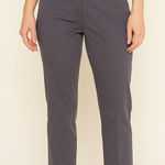 Lila Ryan  Women Gray Stretch Pants Size 6 Slim Fit Ankle Length Photo 0