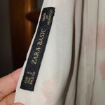 ZARA  small orange floral open back Sleeveless blouse Photo 4